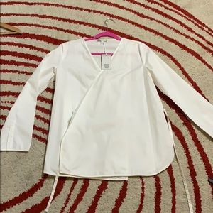 NWT COS white shirt size 8